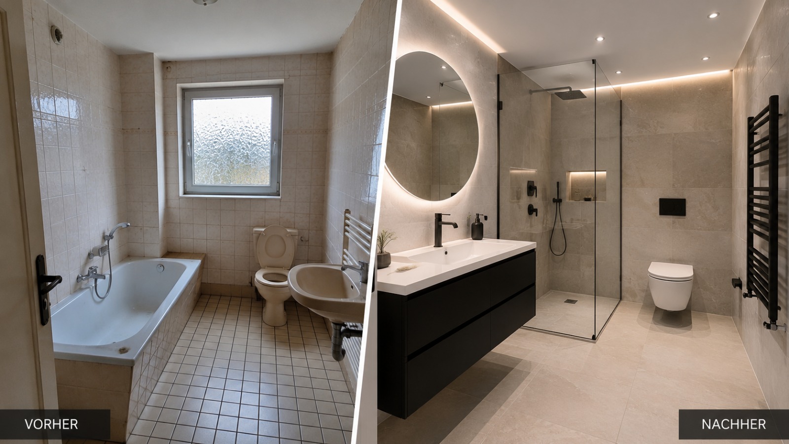 Gäste-WC Bochum – Badsanierung H&A Bau